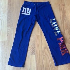 Blue pink New York Giants sweatpants